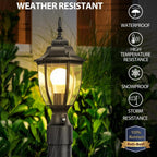 Lamomo Dusk to Dawn Outdoor Post Lights, Aluminum Lamp Post Light Fixture