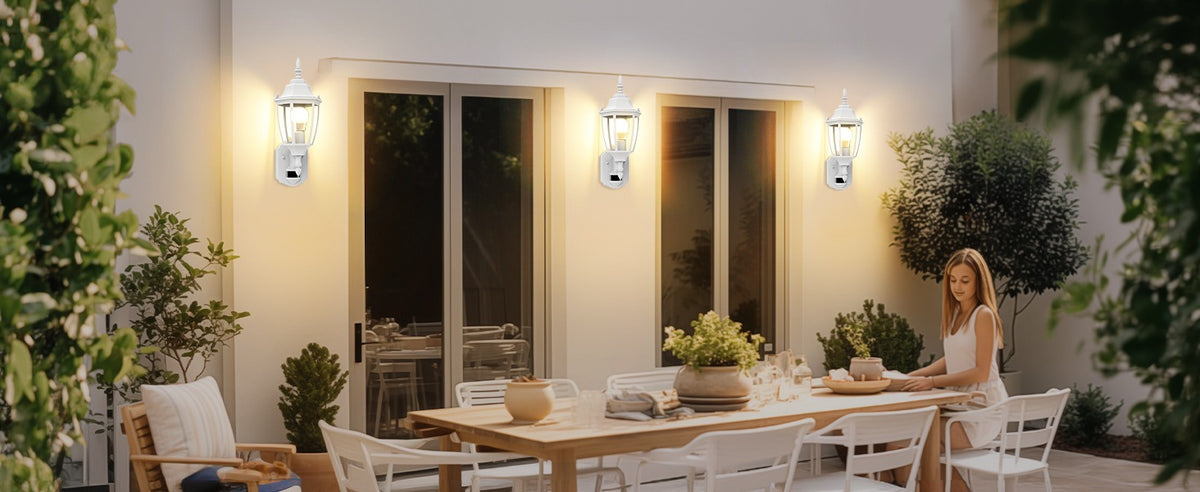 Lamomo Motion Sensor Outdoor Wall Lights, Outside Porch Lamps
