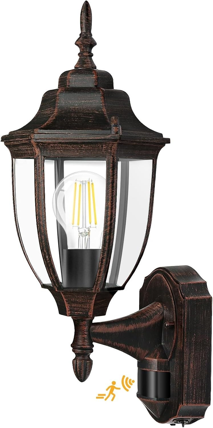 Lamomo Motion Sensor Outdoor Wall Lights, Outside Porch Lamps