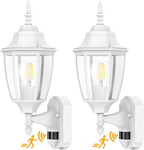Lamomo Motion Sensor Outdoor Wall Lights Fixtures, 2-Pack Porch Lamp