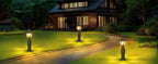 Lamomo Dusk to Dawn Outdoor Post Lights, Aluminum Lamp Post Light Fixture