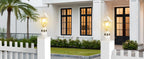 Lamomo Dusk to Dawn Outdoor Post Lights, Aluminum Lamp Post Light Fixture