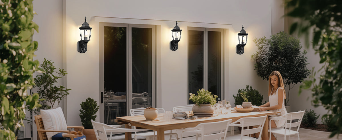 Lamomo Motion Sensor Outdoor Wall Lights, Outside Porch Lamps